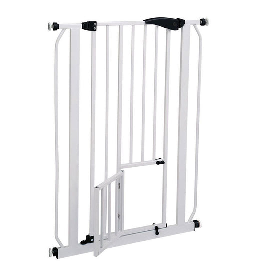 Ferplast Pet Gate with Cat Door – White Medium